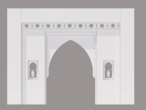 traditional moroccan door marrakech 3D Model