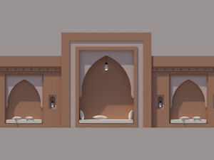 traditional moroccan seat marrakech Modelo 3D