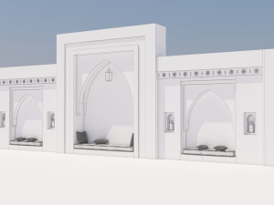 traditional moroccan seat marrakech Modelo 3D