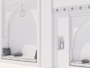 traditional moroccan seat marrakech Modelo 3D