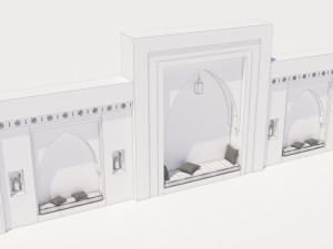 traditional moroccan seat marrakech Modelo 3D