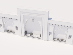 traditional moroccan seat marrakech Modelo 3D