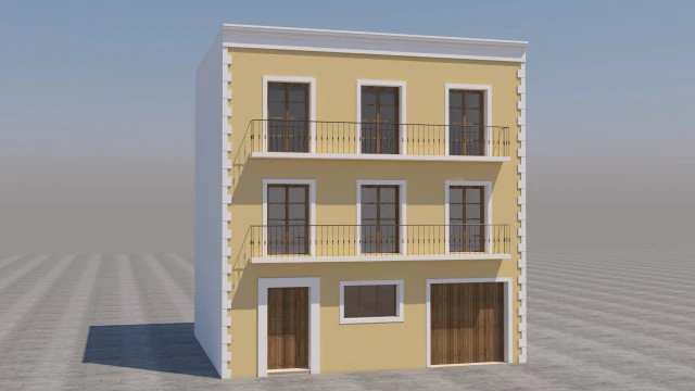 mexican house 3D Model .c4d .max .obj .3ds .fbx .stl .blend