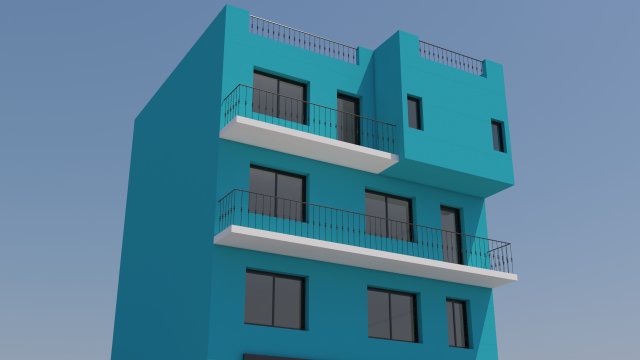 mexican house 3D Model .c4d .max .obj .3ds .fbx .stl .blend