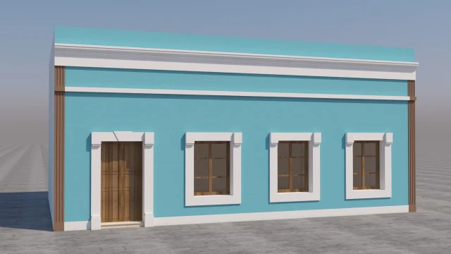 mexican house 3D Model .c4d .max .obj .3ds .fbx .stl .blend 