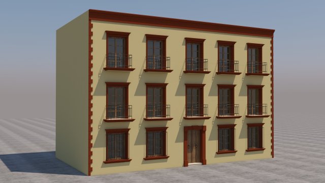 Mexican House 3Dモデル .c4d .max .obj .3ds .fbx .stl .blend 