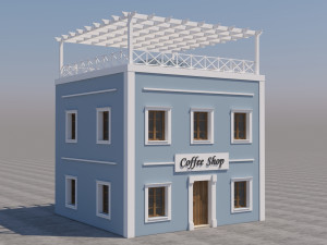 Mexican Coffee Shop 3D Model