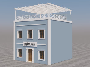 Mexican Coffee Shop 3D Модель