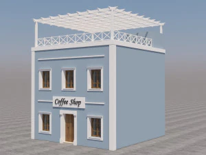 Mexican Coffee Shop 3D Model