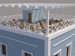 Mexican Coffee Shop 3D Model