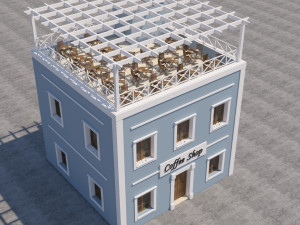 Mexican Coffee Shop 3D Модель