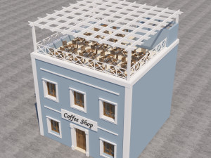 Mexican Coffee Shop 3D Модель