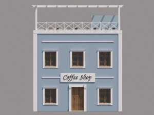 Mexican Coffee Shop 3D Model