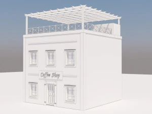 Mexican Coffee Shop 3D Model