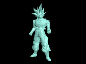 goku ultra instinct Modelo de Impressão 3D