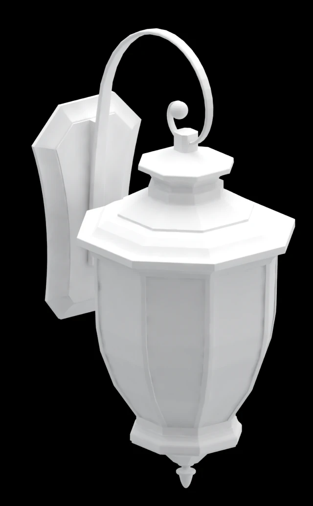 light fixture wall lantern 3D Model .c4d .max .obj .3ds .fbx .stl .blend 
