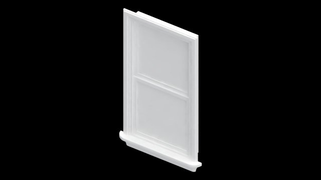 double hung window 3D Модель .c4d .max .obj .3ds .fbx .stl .blend 