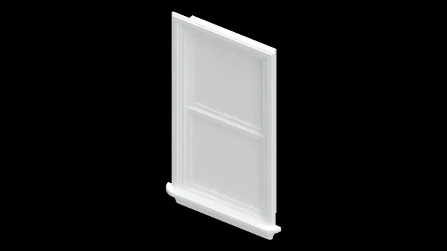 double hung window 3D Model .c4d .max .obj .3ds .fbx .stl .blend 