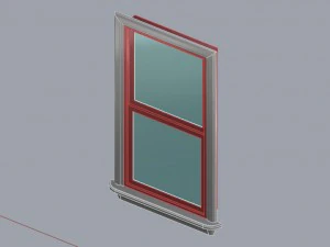 double hung window 3D Model