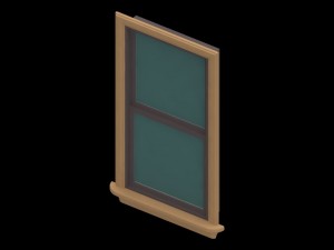 double hung window 3D Модель