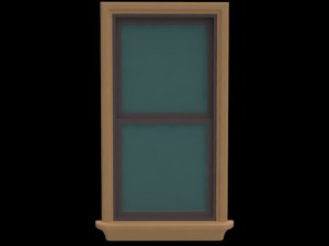 double hung window 3D Модель