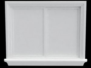 horizontal slider window Model 3D