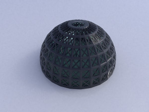 dome with entry and glass panels 3D Model
