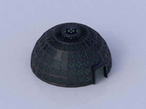 dome with entry and glass panels 3D Model