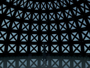 dome with entry and glass panels 3D Model