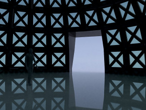 dome with entry and glass panels 3D Model