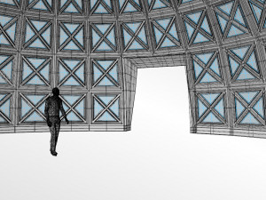 dome with entry and glass panels 3D Model