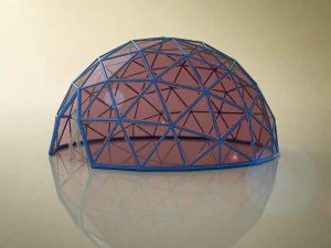 geodesic dome with entry 3D Model