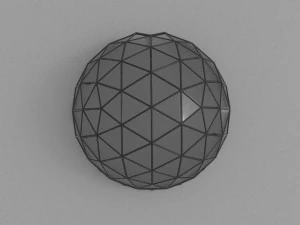 geodesic dome with entry 3D Model