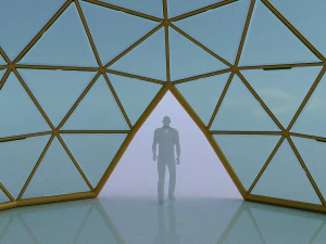 geodesic dome with entry 3D Model