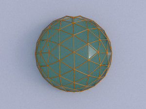geodesic dome with entry Modelo 3D