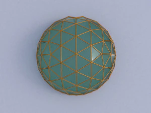 geodesic dome with entry 3D Model