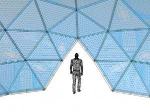 geodesic dome with entry 3D Model