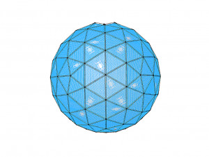 geodesic dome with entry Modelo 3D