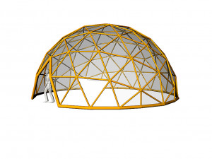 geodesic dome with entry Modelo 3D
