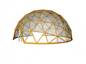 geodesic dome with entry 3D Model