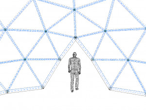 geodesic dome with entry Modelo 3D