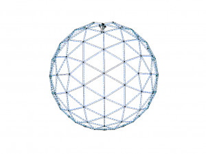 geodesic dome with entry Modelo 3D