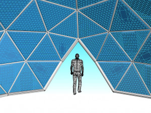 geodesic dome with entry Modelo 3D