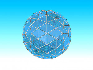 geodesic dome with entry Modelo 3D
