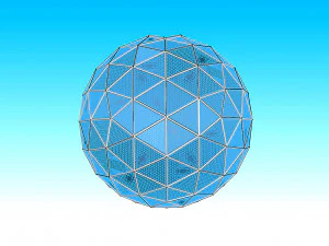 geodesic dome with entry 3D Model