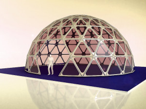 dome geodesic dome mandala pattern structure 3D Model