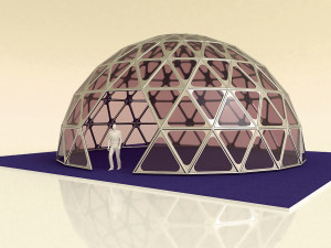dome geodesic dome mandala pattern structure 3D Model