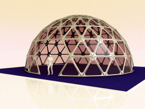 dome geodesic dome mandala pattern structure 3D Model