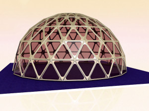 dome geodesic dome mandala pattern structure 3D Model