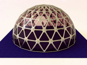 dome geodesic dome mandala pattern structure 3D Model